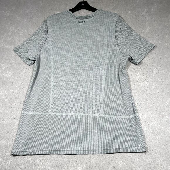 Under Armour Shirt Mens XXL Gray Heat Gear The Seamless Tee Athletic Fitted - Picture 7 of 10